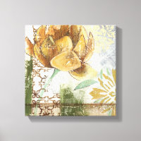 Decorative Fresco Design with Globe Flower