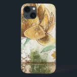 Decorative Fresco Design with Globe Flower iPhone 13 Case<br><div class="desc">This decorative fresco design by Megan Meagher features a globe flower. An abstract background surrounds the flower, creating a surreal vibe that contrasts with the realistic flower.</div>