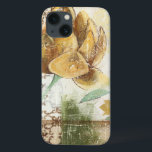 Decorative Fresco Design with Globe Flower iPhone 13 Case<br><div class="desc">This decorative fresco design by Megan Meagher features a globe flower. An abstract background surrounds the flower, creating a surreal vibe that contrasts with the realistic flower.</div>