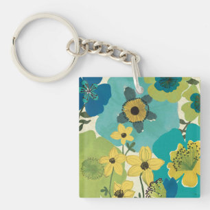 Decorative Garden Flowers Keychain