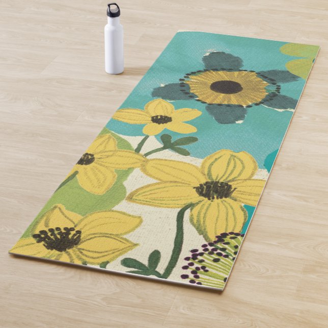 Decorative Garden Flowers Yoga Mat (In Situ)