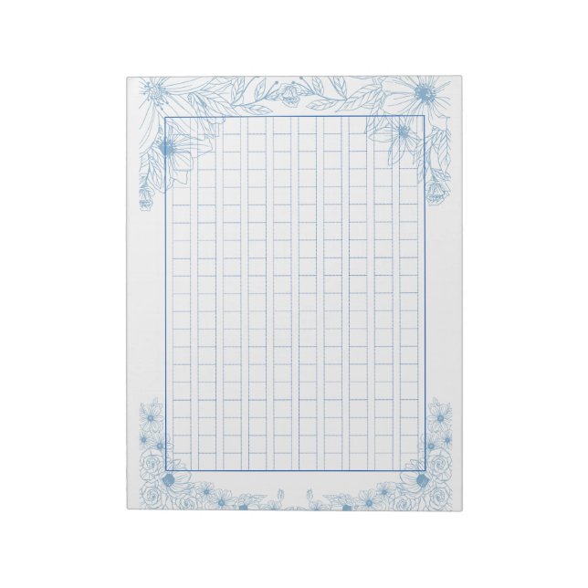 Decorative Genko <Blue>[bl05] Notepad (Rotated)