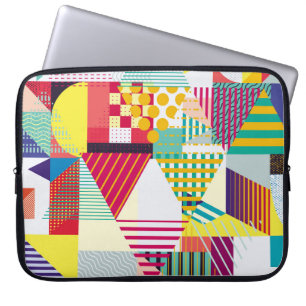 Decorative geometric, abstract seamless pattern. laptop sleeve
