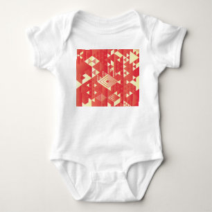 Decorative geometric, abstract vintage elements. baby bodysuit
