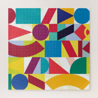 Decorative Geometric Abstract Vintage Pattern Jigsaw Puzzle
