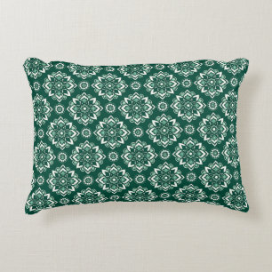  Decorative Geometric Floral Pattern Accent Pillow