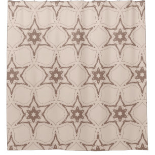 Decorative geometric floral pattern. Seamless vint