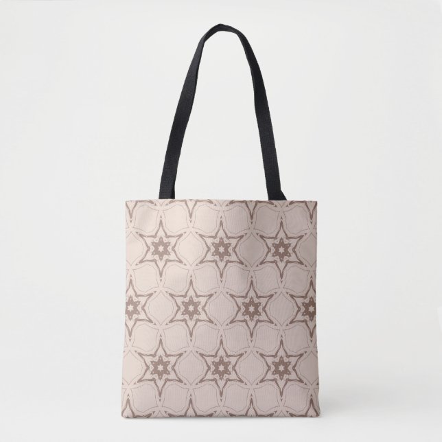 Decorative geometric floral pattern. Seamless vint Tote Bag (Front)