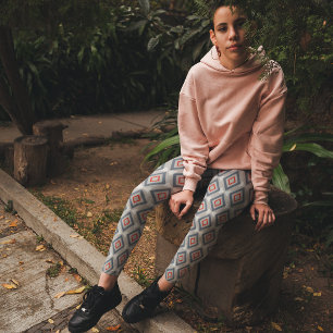 Decorative geometric leggings