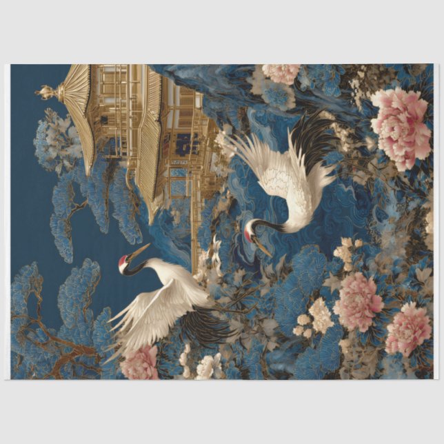 Decorative Gift Wrap Tissue Paper Hummingbird  (Front)