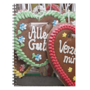 Decorative gingerbread cookies notebook