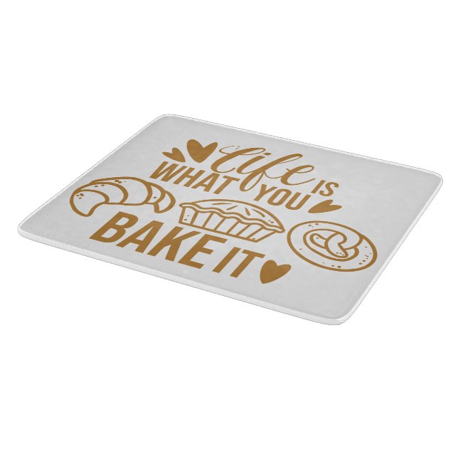 Decorative Glass Cutting Board 12" (Corner)