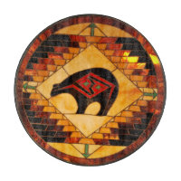 Decorative Glass Cutting Board 12"