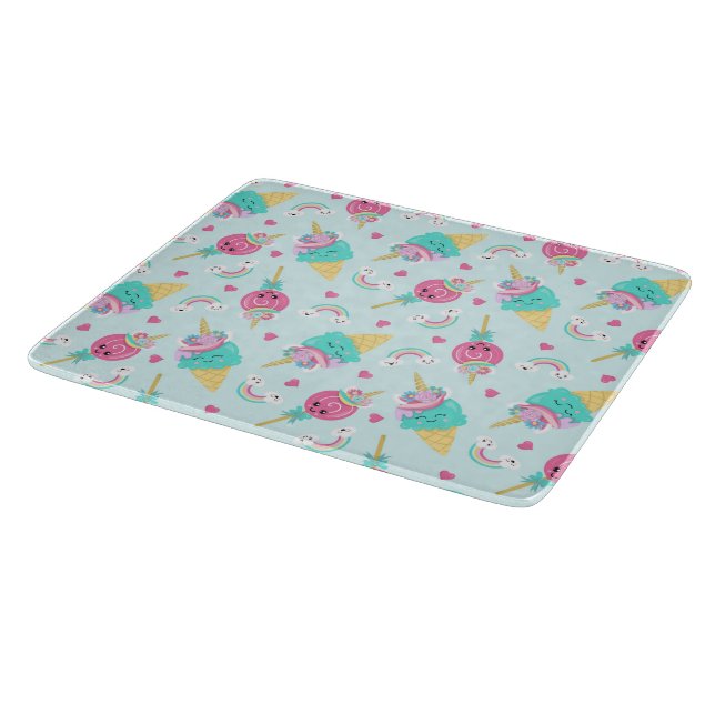 Decorative Glass Cutting Board 12" (Corner)
