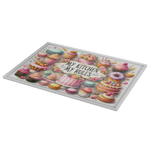 Decorative Glass Cutting Board 15"x11"