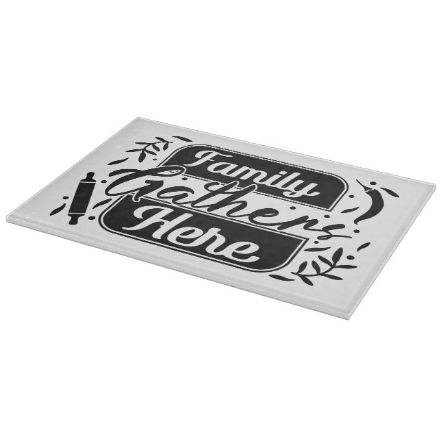 Decorative Glass Cutting Board 15"x11" (Corner)