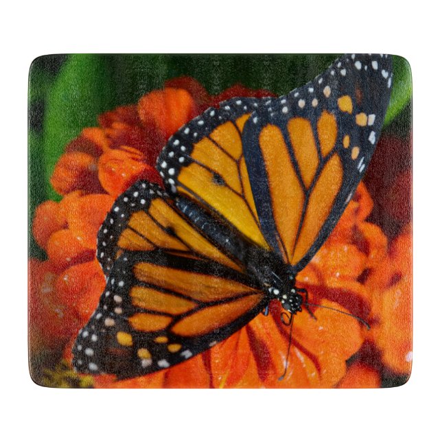 Decorative Glass Cutting Board butterfly's (Front)