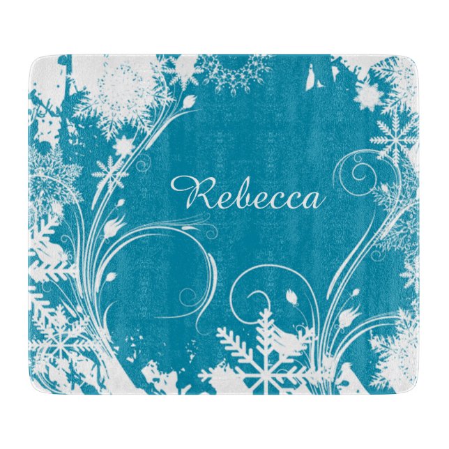 Decorative Glass Cutting Board Gift for Her (Front)