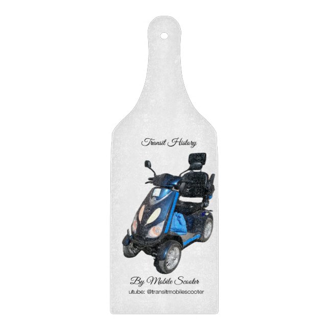 Decorative Glass Cutting Board Paddle (Front)