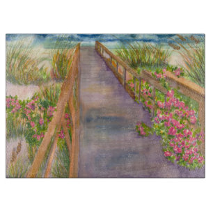 Decorative Glass Cutting Board-Path to the Sea Board