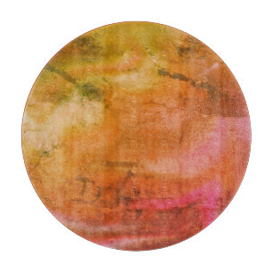 Decorative Glass Cutting Board with marble Design