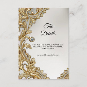 Decorative Gold Detail Enclosure Card