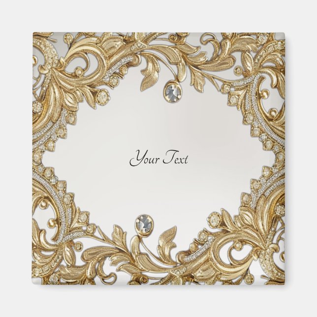 Decorative Gold Magnet (Front)