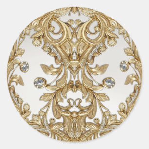 Decorative Gold Seal Wedding Sticker