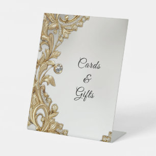 Decorative Gold Tabletop Signs
