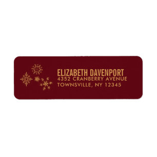 Decorative Golden Snowflakes Christmas