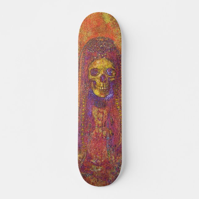 Decorative Gothic Skeleton Skate Board (Front)