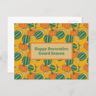 Decorative Gourds  Invitation Postcard
