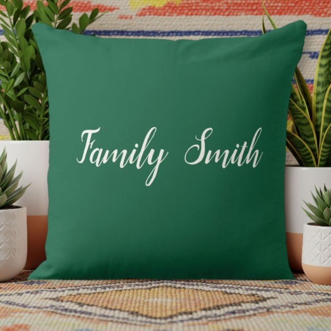 Decorative Green Cushion - Simple Solid Color (Creator Uploaded)