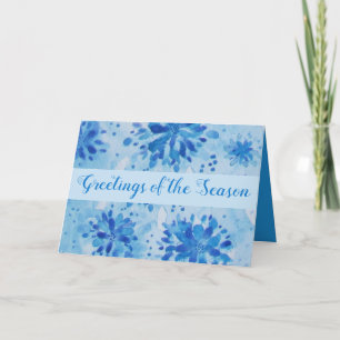 Decorative Greetings of the Season Holiday Card