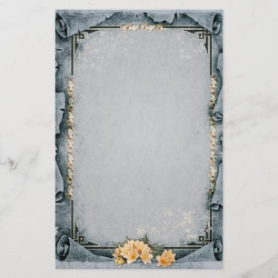 Decorative Grey Stationery