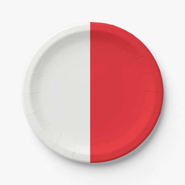  Decorative Half And Half  Paper Plate (Front)