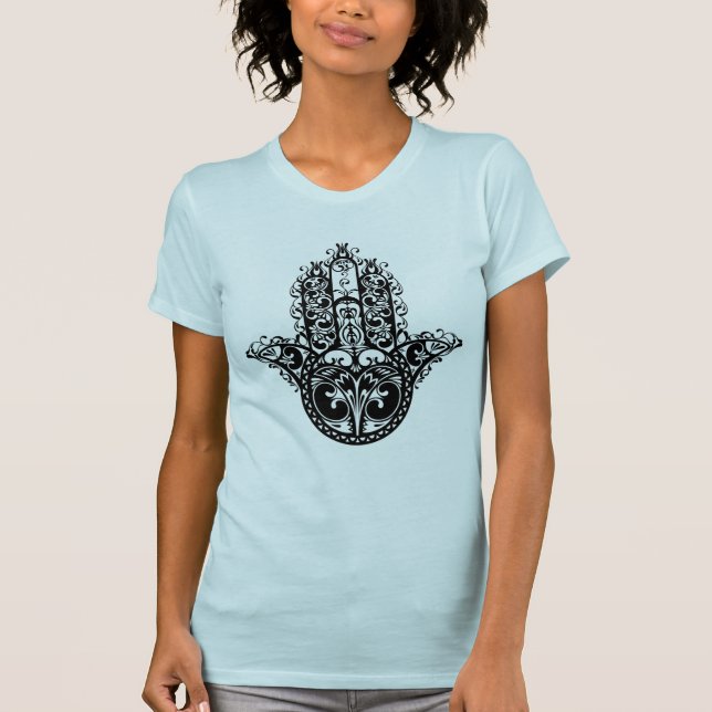 Decorative Hamsa Design T-Shirt (Front)
