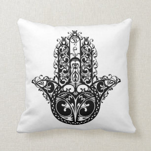 Decorative Hamsa Design Throw Pillow