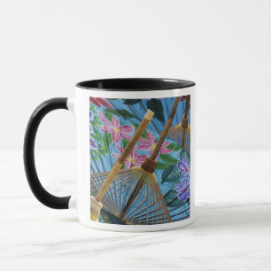 Decorative hand painted umbrellas in the village mug