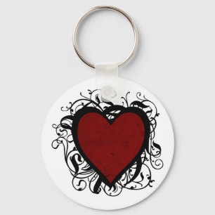 Decorative Heart Keychain