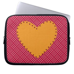 Decorative Heart Laptop Sleeve