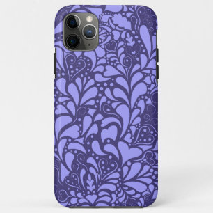 Decorative Hearts and Flourishes Pattern iPhone 11 Pro Max Case