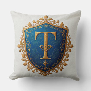 Decorative Heraldic Shield Throw Pillow