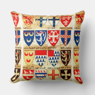 Decorative Heraldry Pattern Throw Pillow