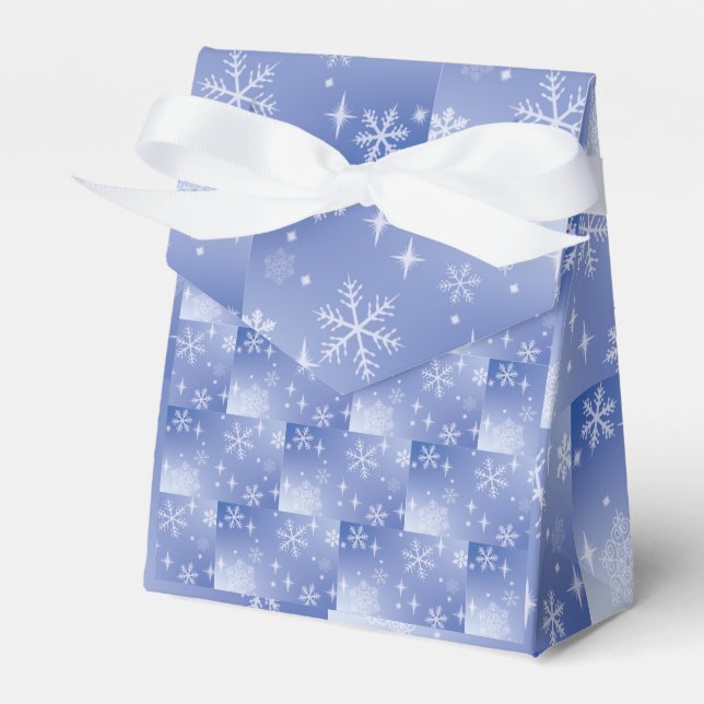 Decorative holiday snowflake Favour Box (Front Side)