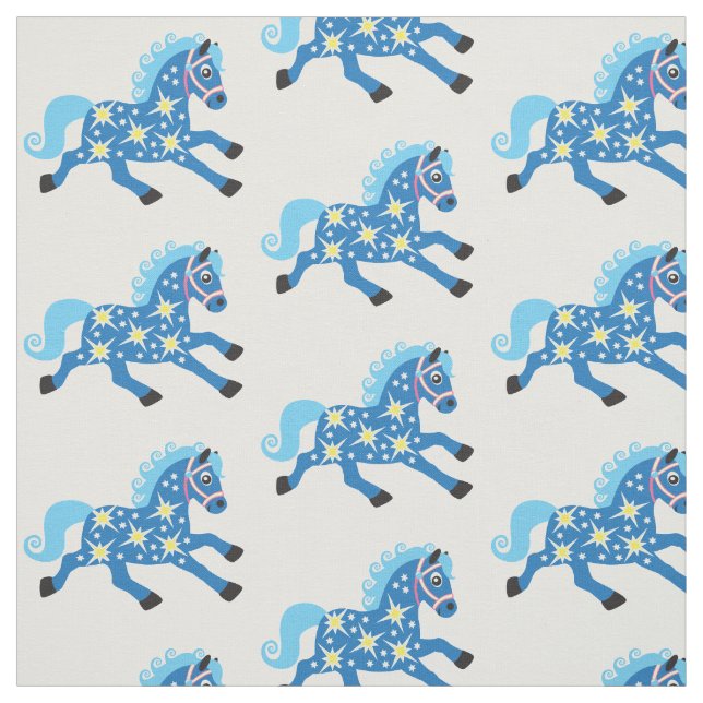 decorative horse fabric (Swatch)