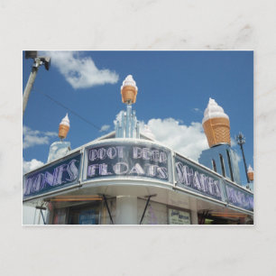 Decorative Ice Cream Stand Postcard