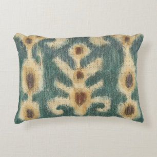 Decorative Ikat Fabric Design by Chariklia Zarris Decorative Pillow