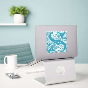 Decorative Initial S Monogram Sticker - Vintage S