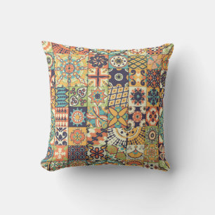 Decorative Islam: Vintage Hand Drawn. Throw Pillow